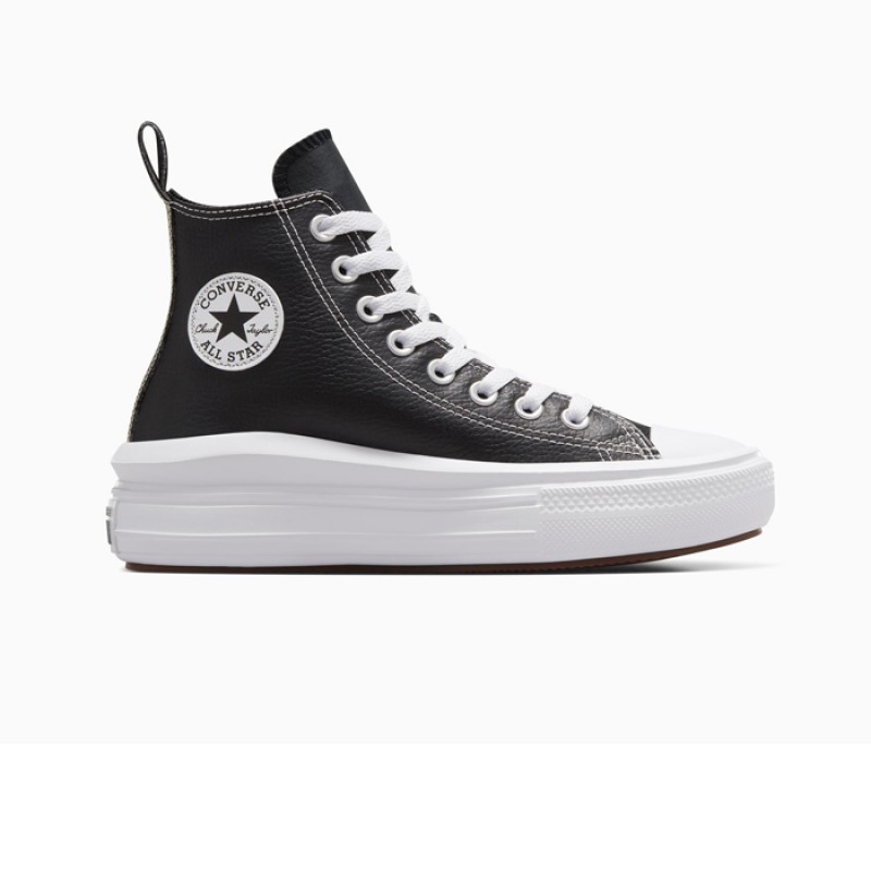 CONVERSE CHUCK TAYLOR ALL STAR MOVE PLATFORM LEATHER