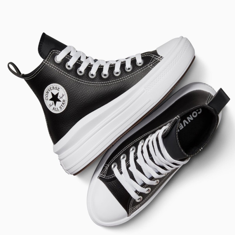 CONVERSE CHUCK TAYLOR ALL STAR MOVE PLATFORM LEATHER