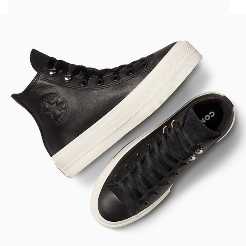 CONVERSE CHUCK TAYLOR ALL STAR LIFT PLATFORM WATER REPELLENT LEATHER