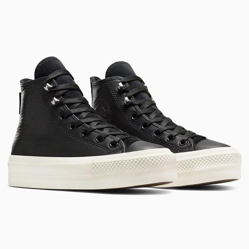 CONVERSE CHUCK TAYLOR ALL STAR LIFT PLATFORM WATER REPELLENT LEATHER