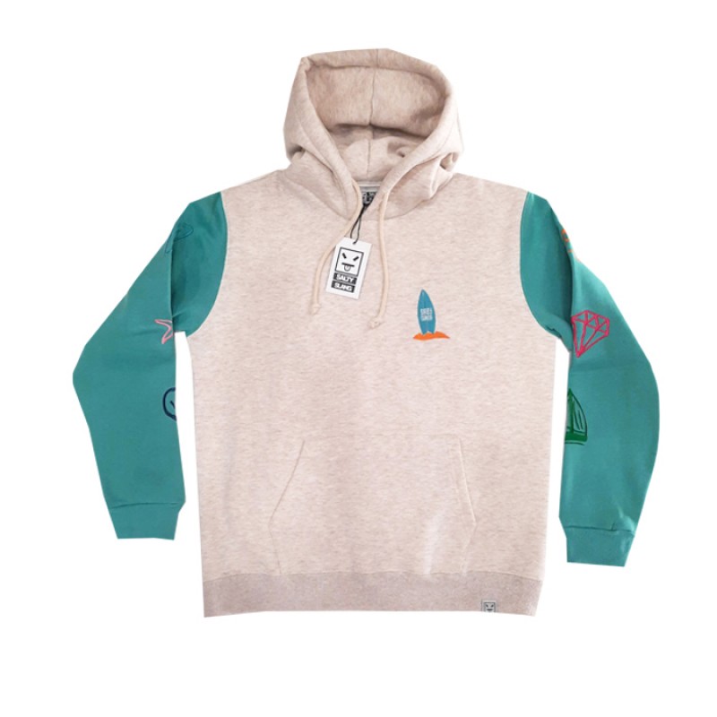 SALTY SLANG ALOHA EMBROIDERY HOODIE