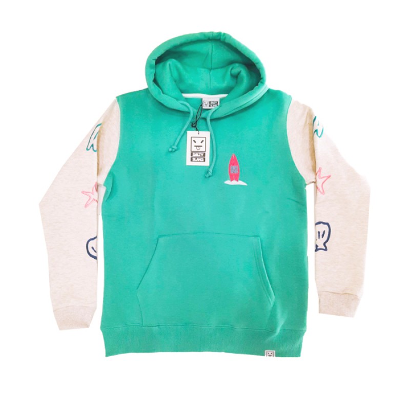 SALTY SLANG ALOHA EMBROIDERY HOODIE