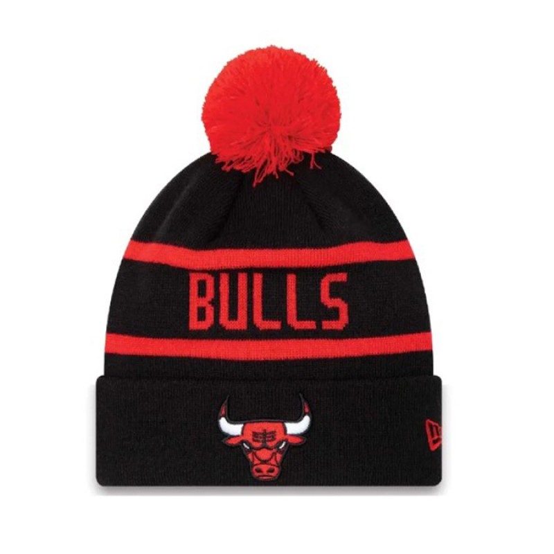 JACQUARD CUFFED KNIT WITH POM - CHICAGO BULLS