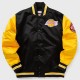 NBA PRIMETIME HEAVYWEIGHT SATIN JACKET VINTAGE LOGO - LOS ANGELES LAKERS