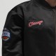 NBA SATIN BOMBER JACKET - CHICAGO BULLS (BLACK)