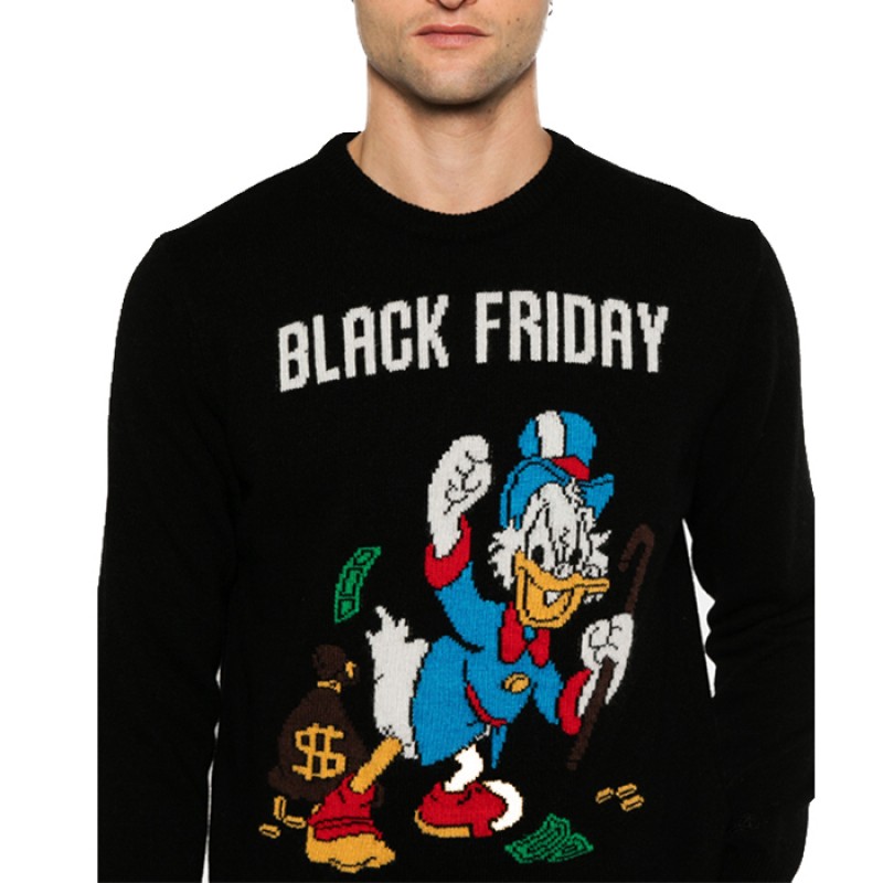 HERON ROUND-NECK SWEATER SCROOGE BLACK FRIDAY 00