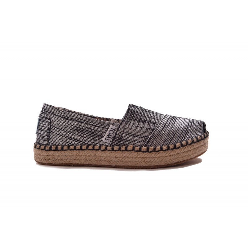 TOMS ΠΑΠΟΥΤΣΙ ΠΑΙΔΙΚΟ BLACK SLUBBY LUREX YT PLATAR ESP 10009788