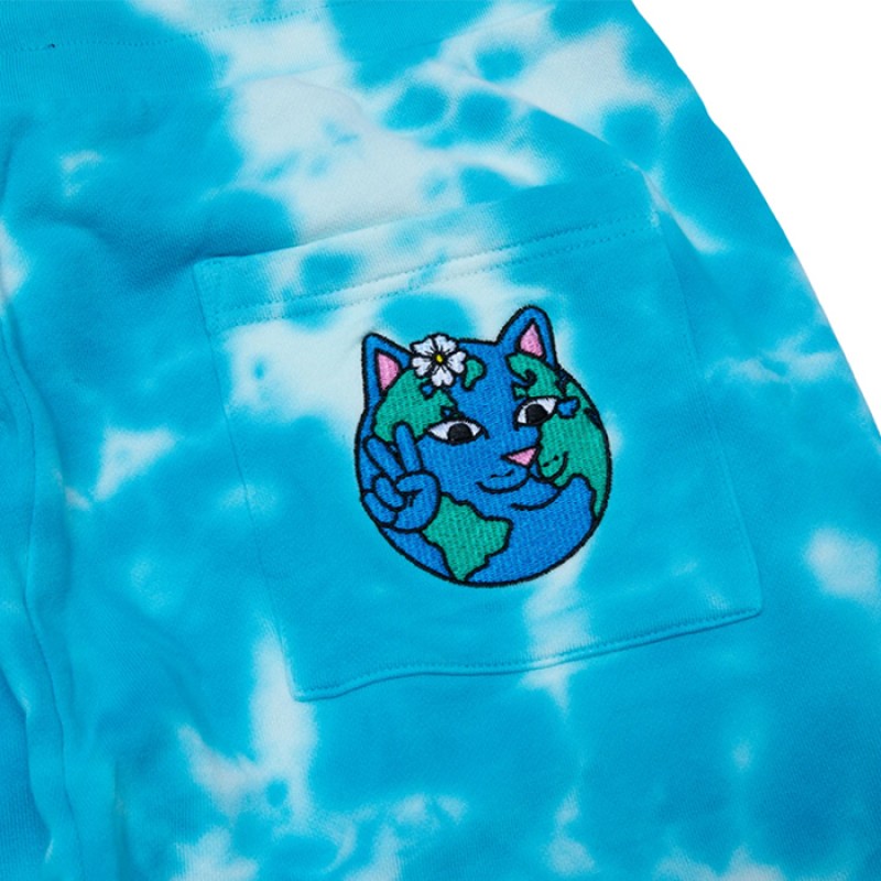 RIP N DIP Save the World Embroidered Art Sweat Pants