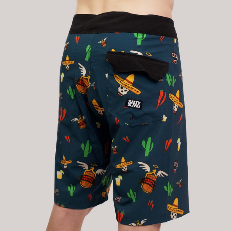 SALTY SLANG SANTA TEQUILA 2 LONG BOARDSHORT