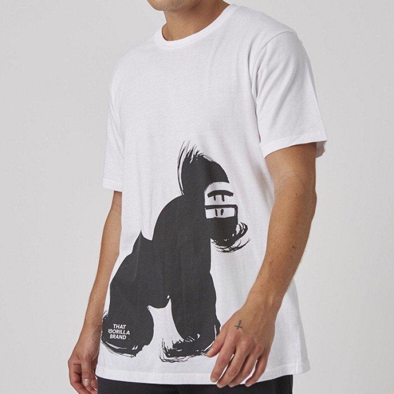 THAT GORILLA BRAND That Gorilla Brand Virunga Brushstroke T Black